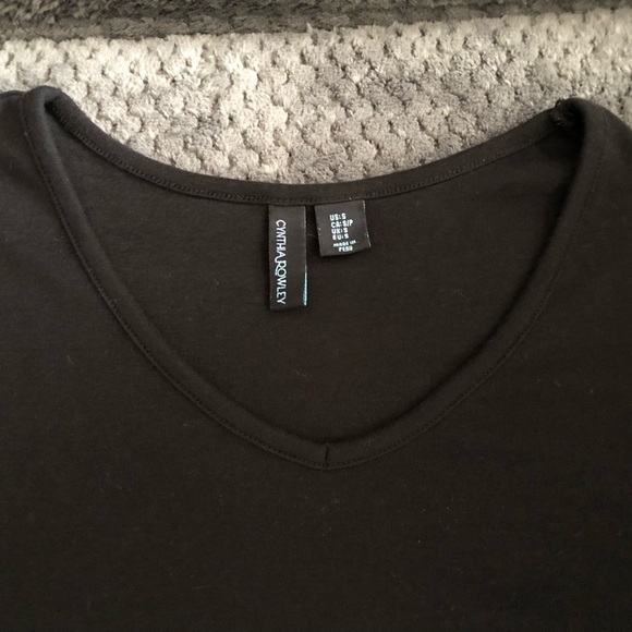 Cynthia Rowley Perfect Black Long Sleeve Top size small - Picture 6 of 8